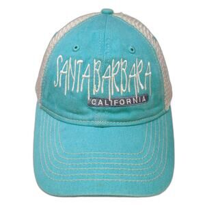 Blue 84 Trucker Hat Blue One Size Santa Barbara California Mesh Snapback